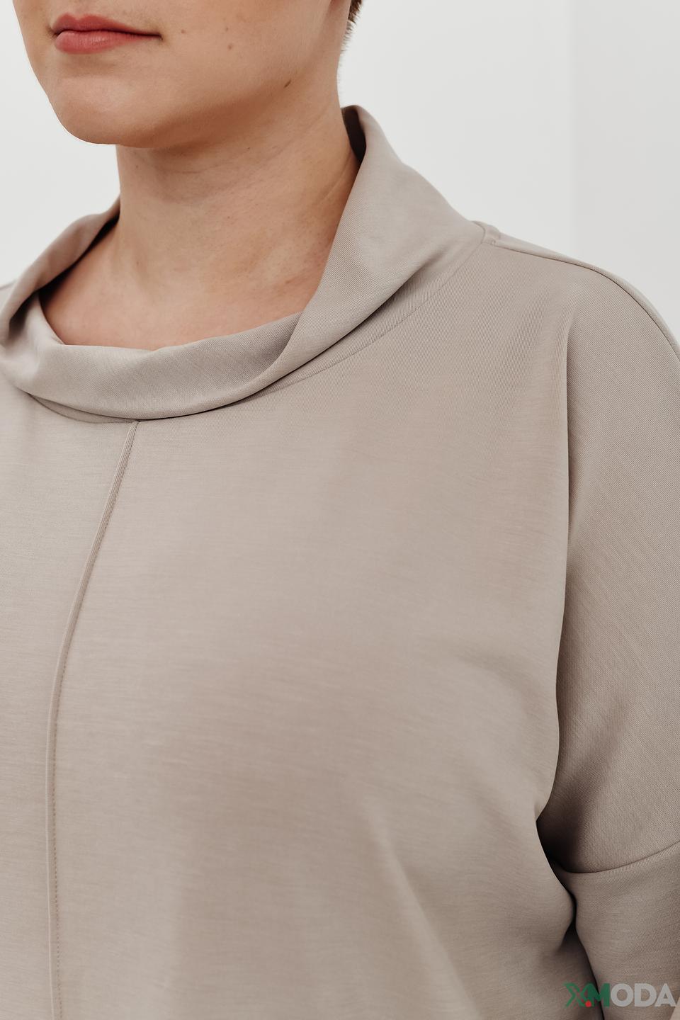 Джемпер Elena Miro бежевый с воротником