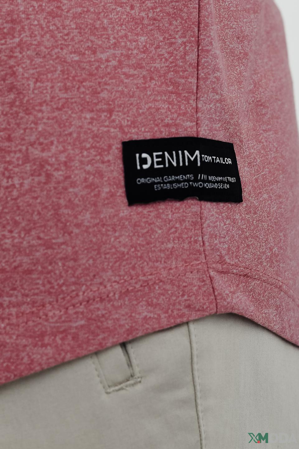 Футболка Tom Tailor меланж розовая