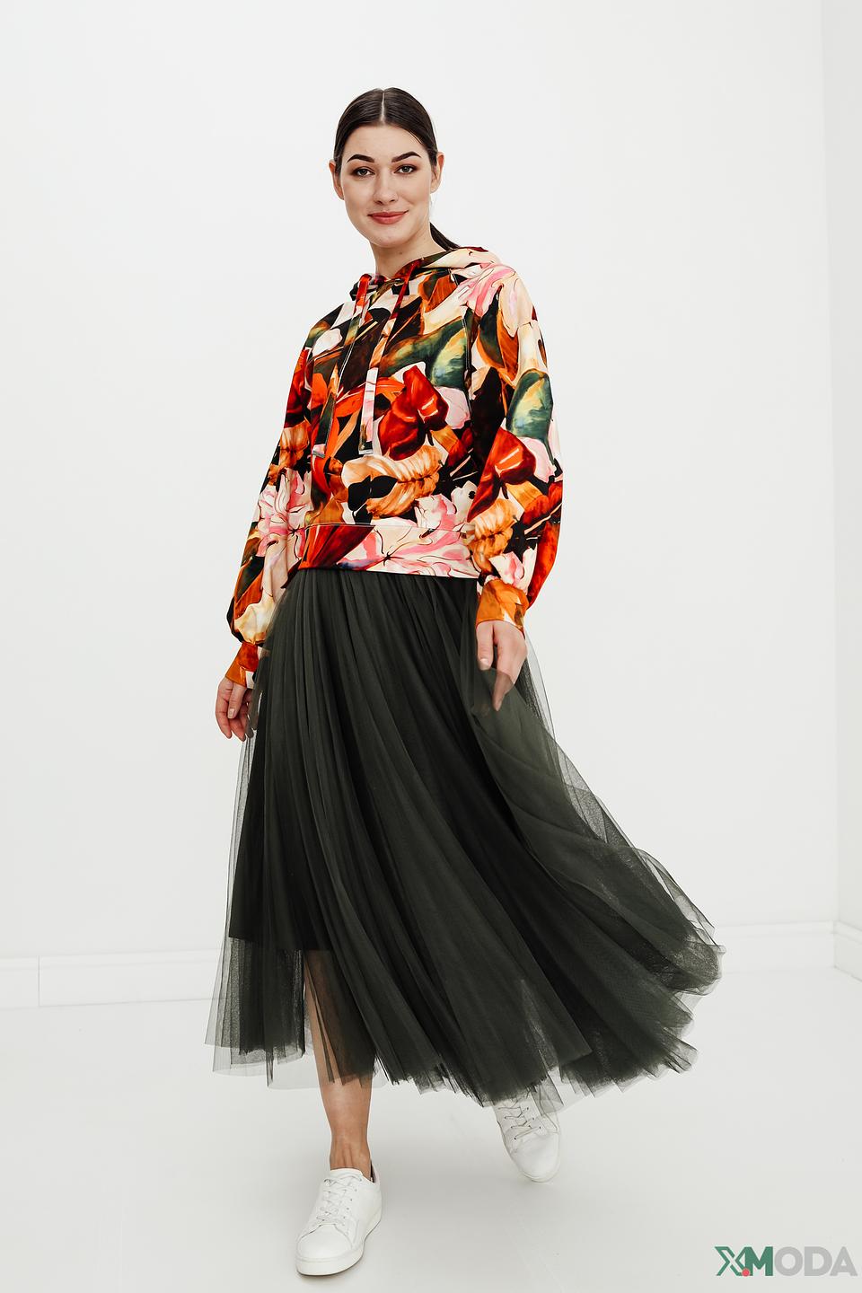 Юбка Apart плиссе тёмно-зелёная