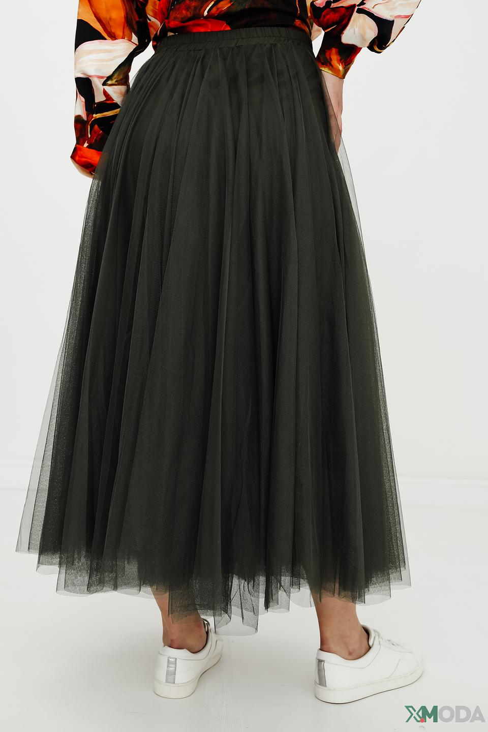 Юбка Apart плиссе тёмно-зелёная