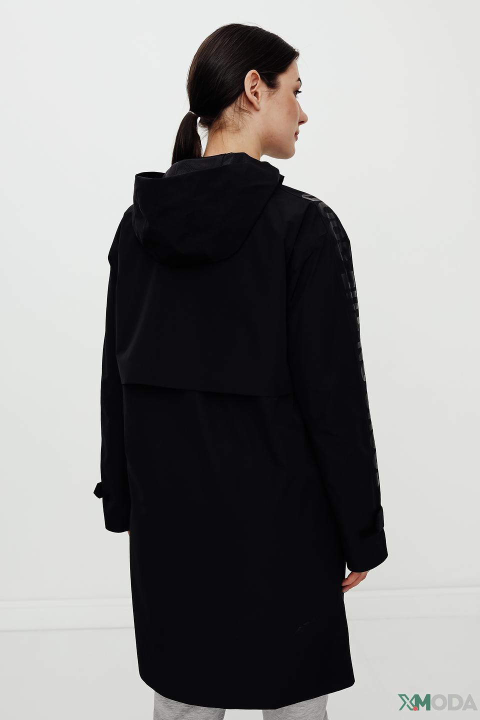 Плащ Bugatti чёрный с надписями