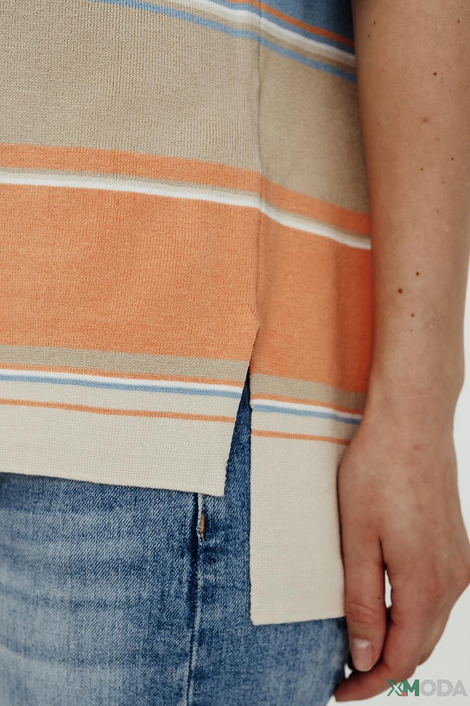 Пуловер Gerry Weber полоска бежевый