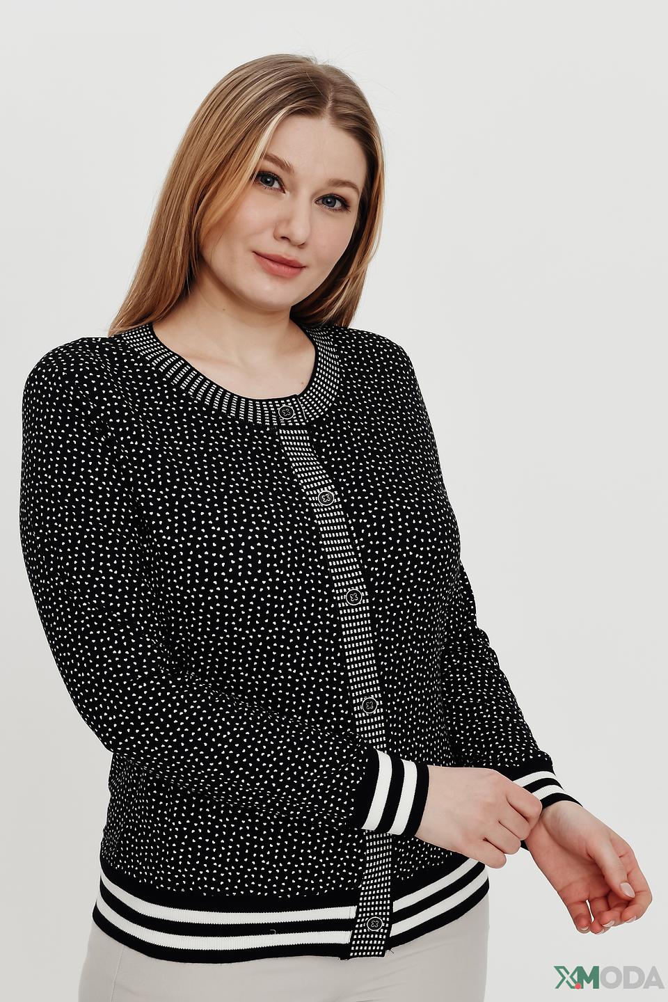 Жакет Eugen Klein в горошек чёрный