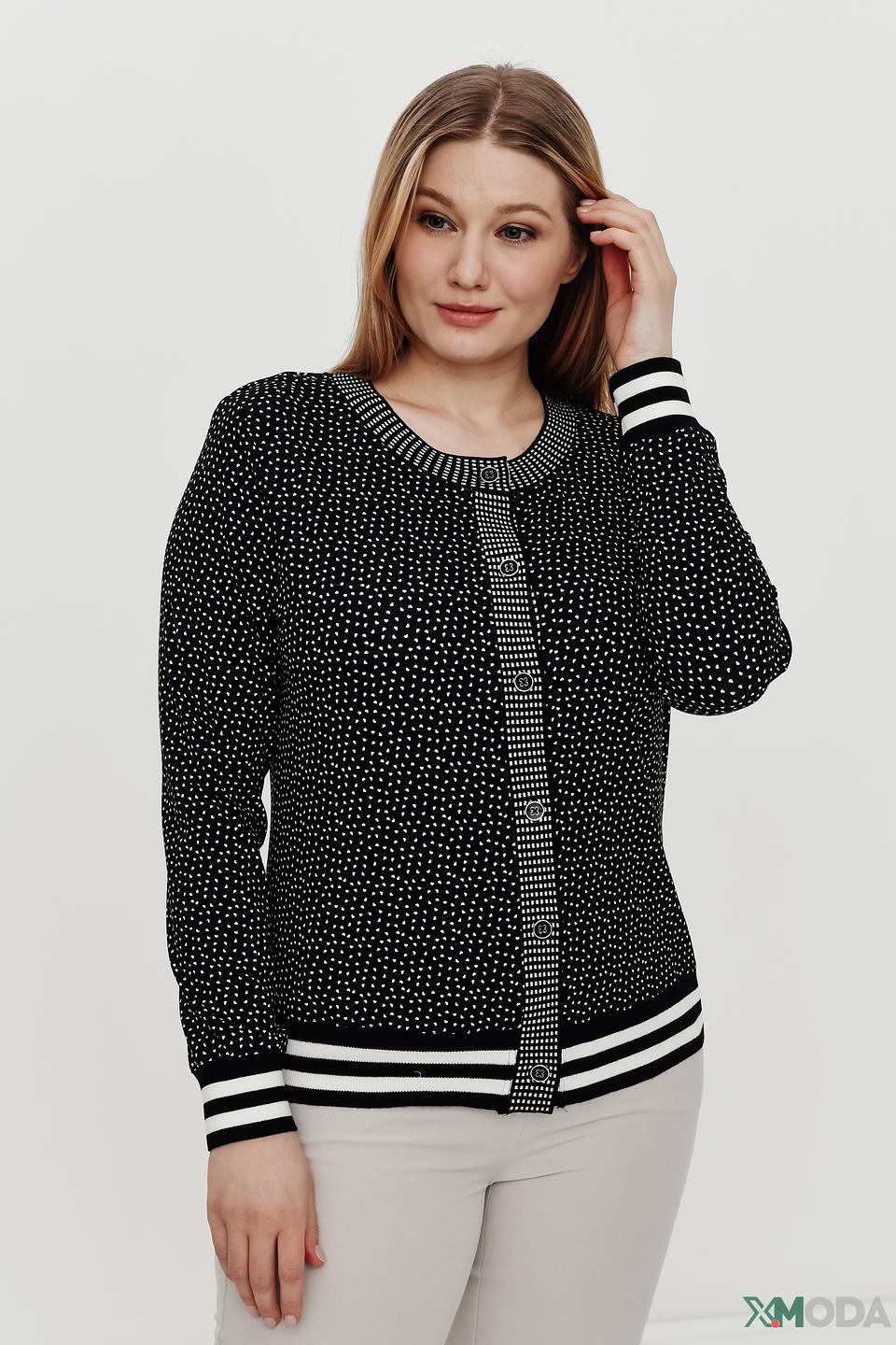 Жакет Eugen Klein в горошек чёрный