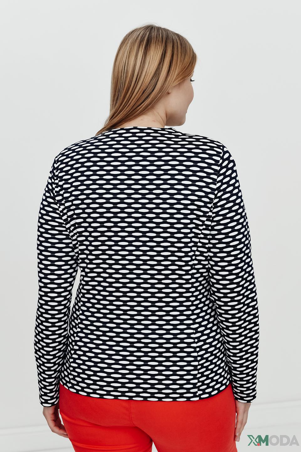 Жакет Frank Walder в чёрно-белую полоску