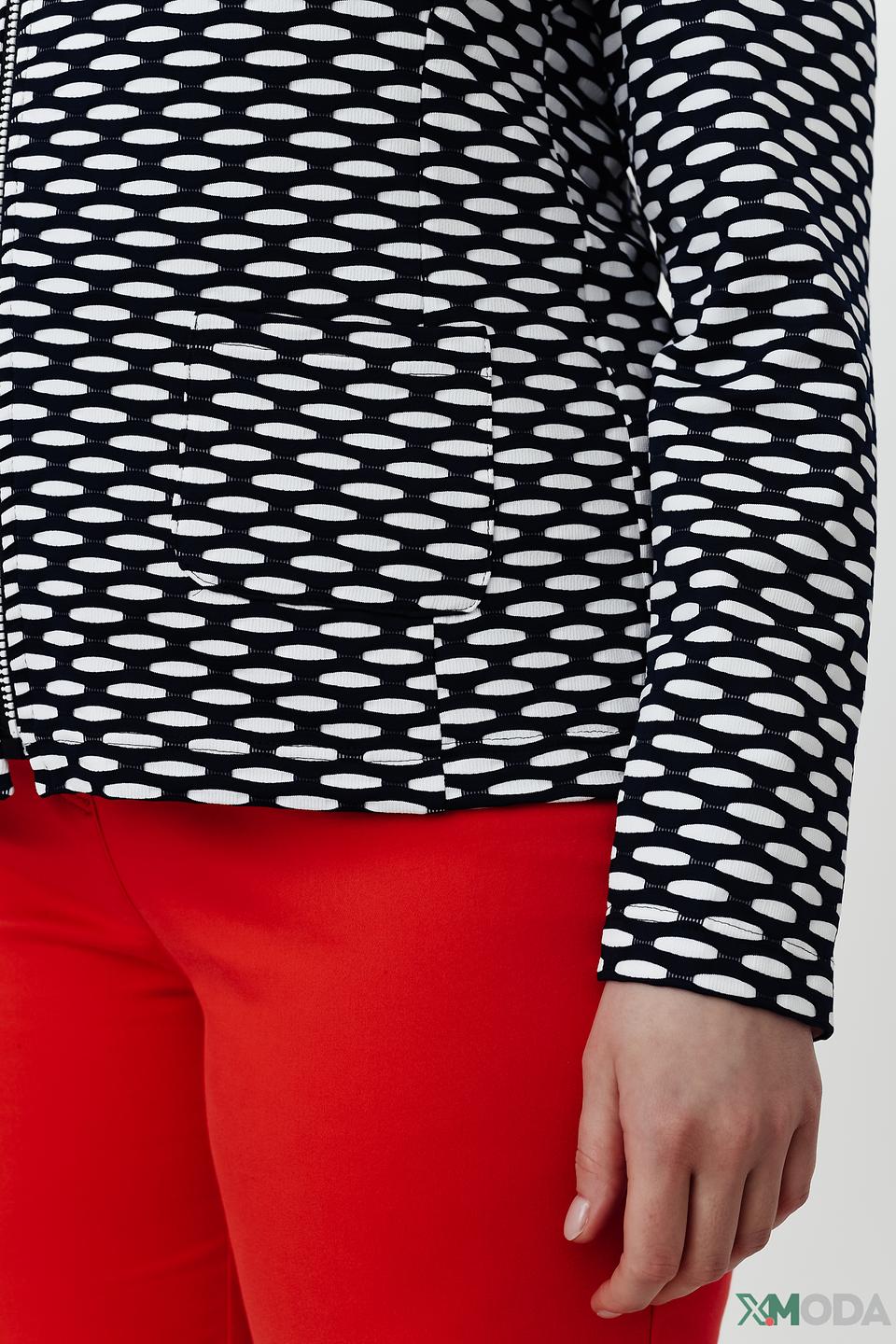 Жакет Frank Walder в чёрно-белую полоску