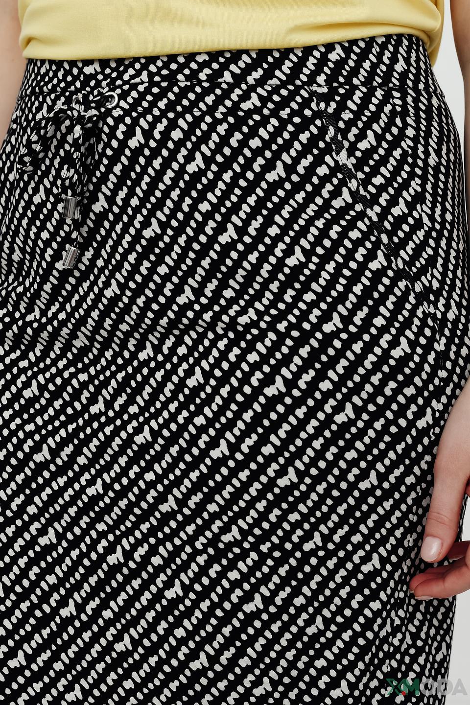 Юбка Frank Walder в чёрно-белый принт