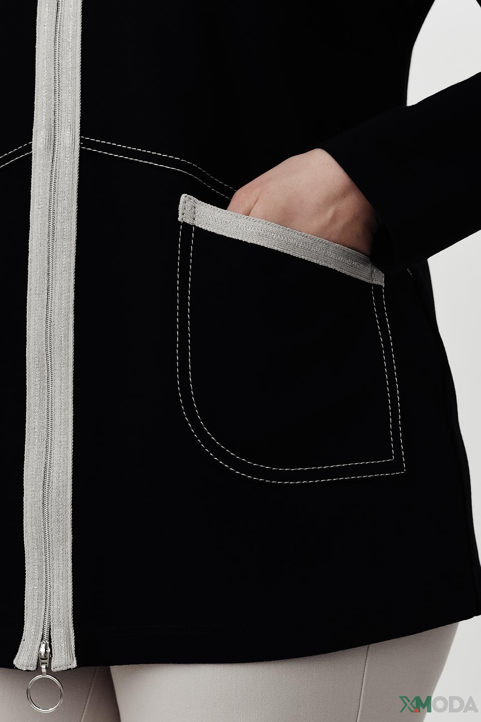 Жакет Frank Walder с капюшоном чёрный