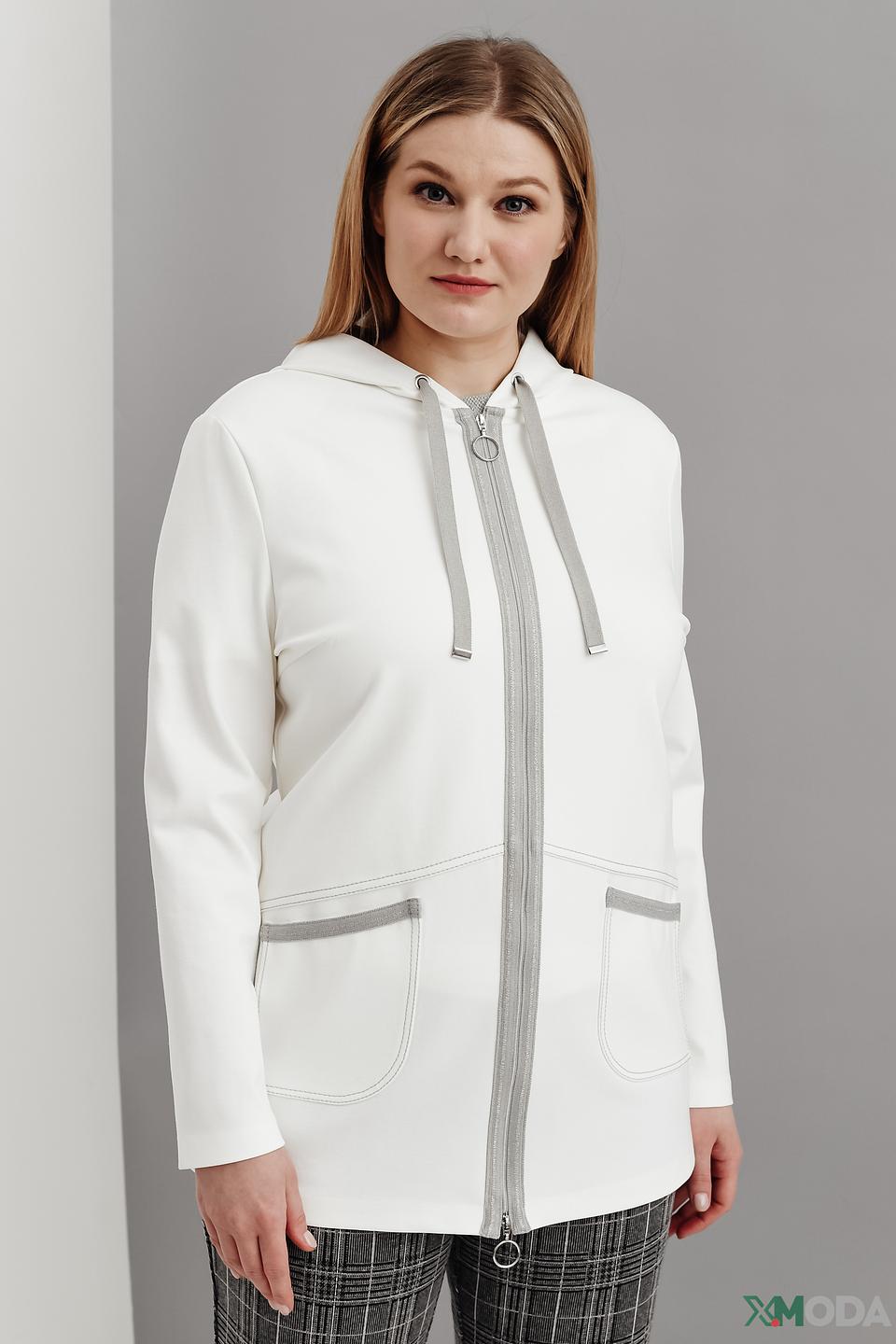 Жакет Frank Walder с капюшоном белый