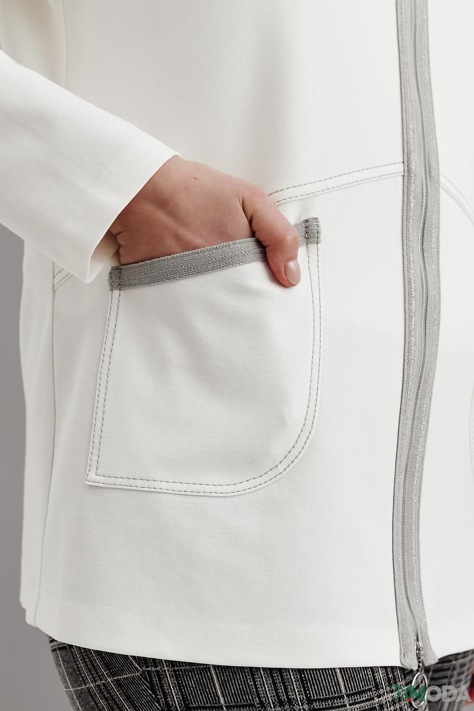 Жакет Frank Walder с капюшоном белый