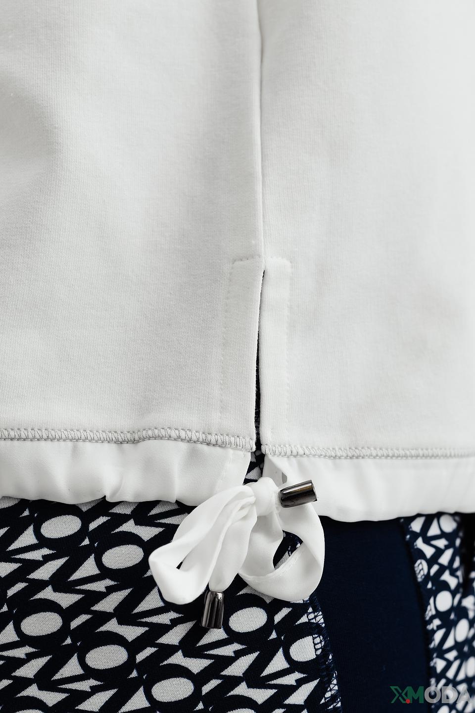 Пуловер Thomas Rabe с принтом белый