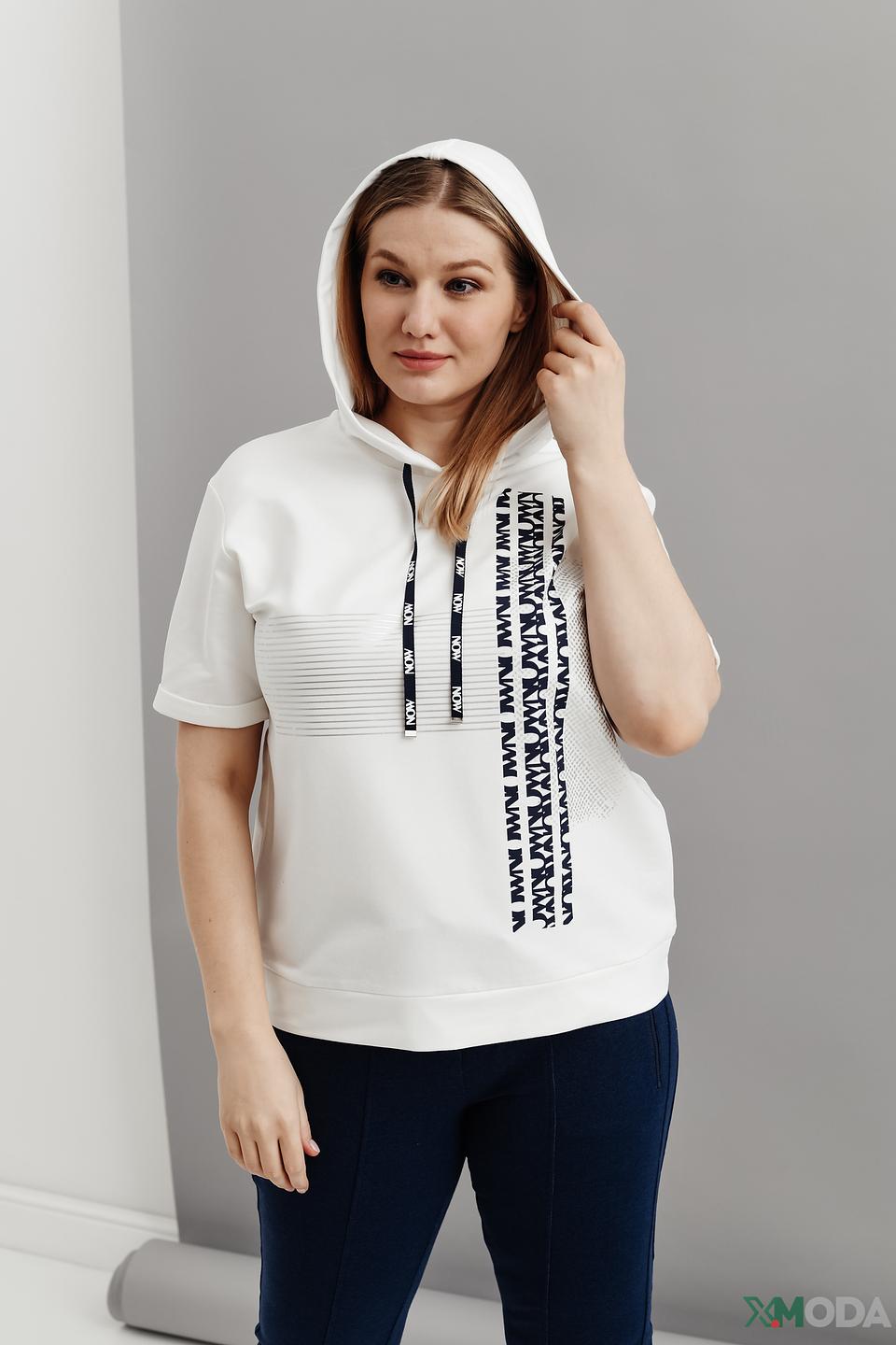 Джемпер Thomas Rabe с капюшоном белый