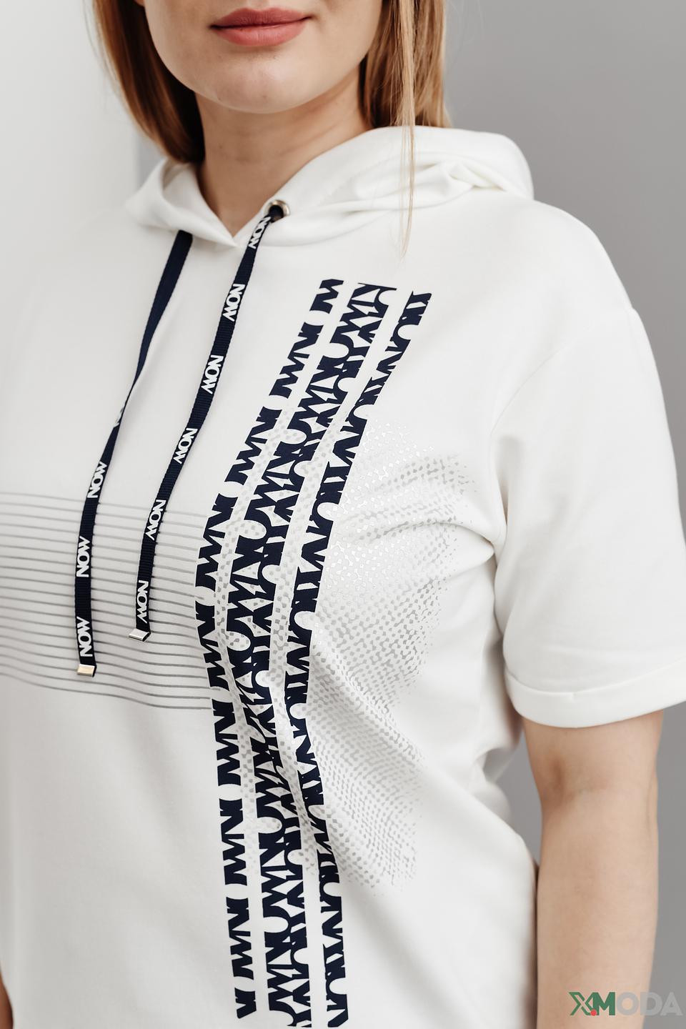 Джемпер Thomas Rabe с капюшоном белый