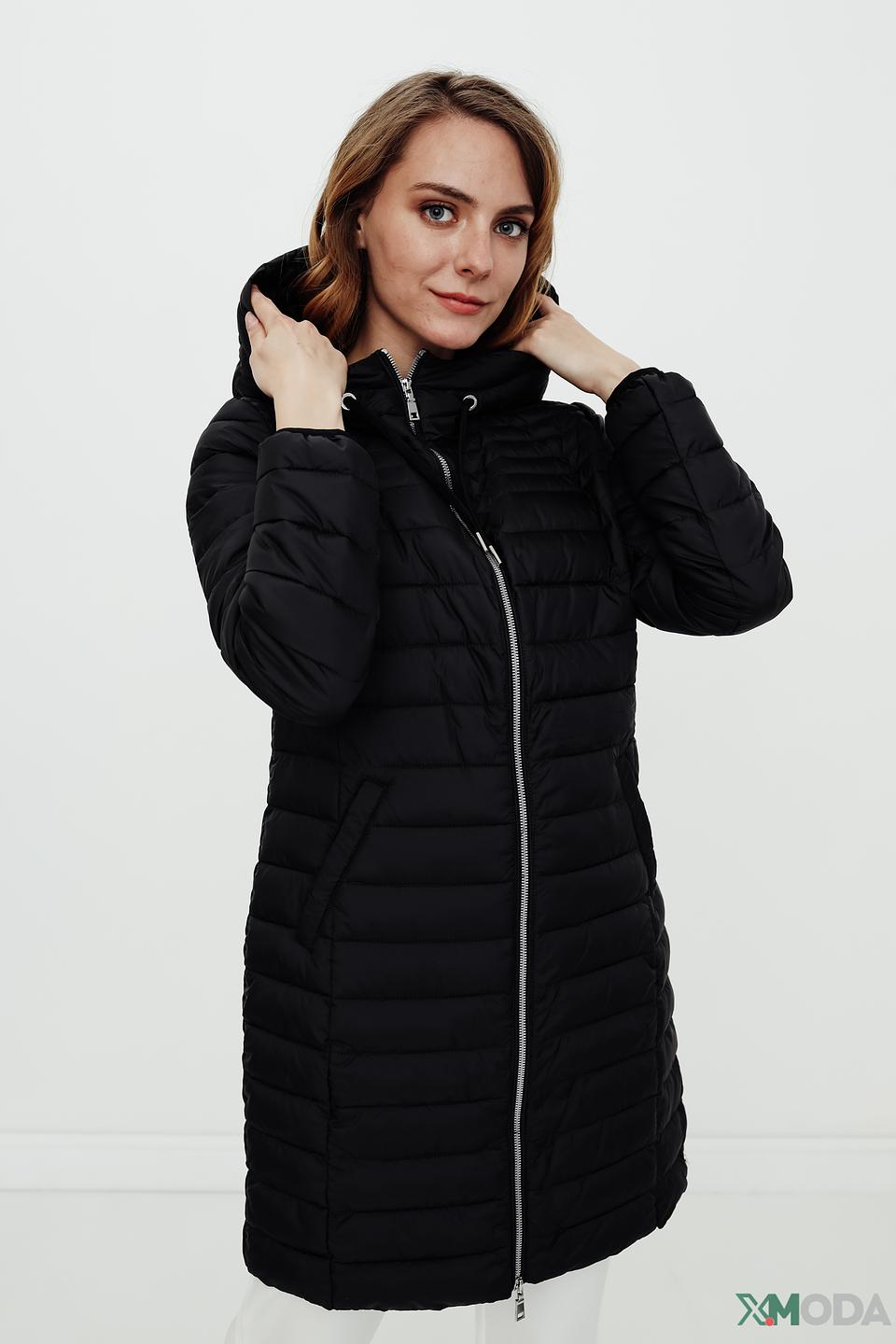 Пальто s.Oliver стеганое чёрное