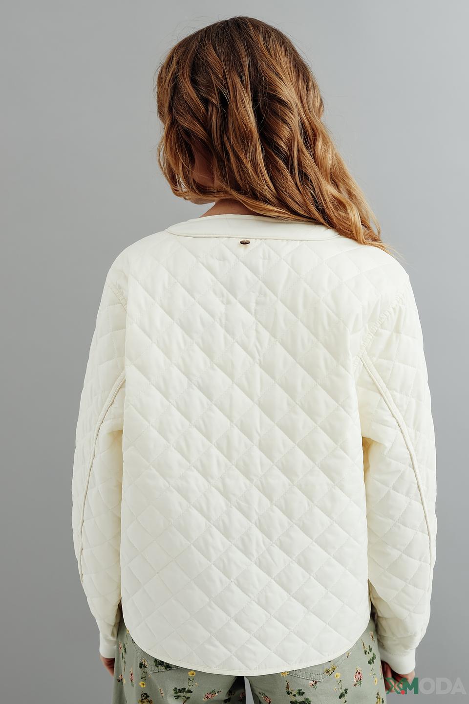 Куртка Rich and Royal стеганая кремовая