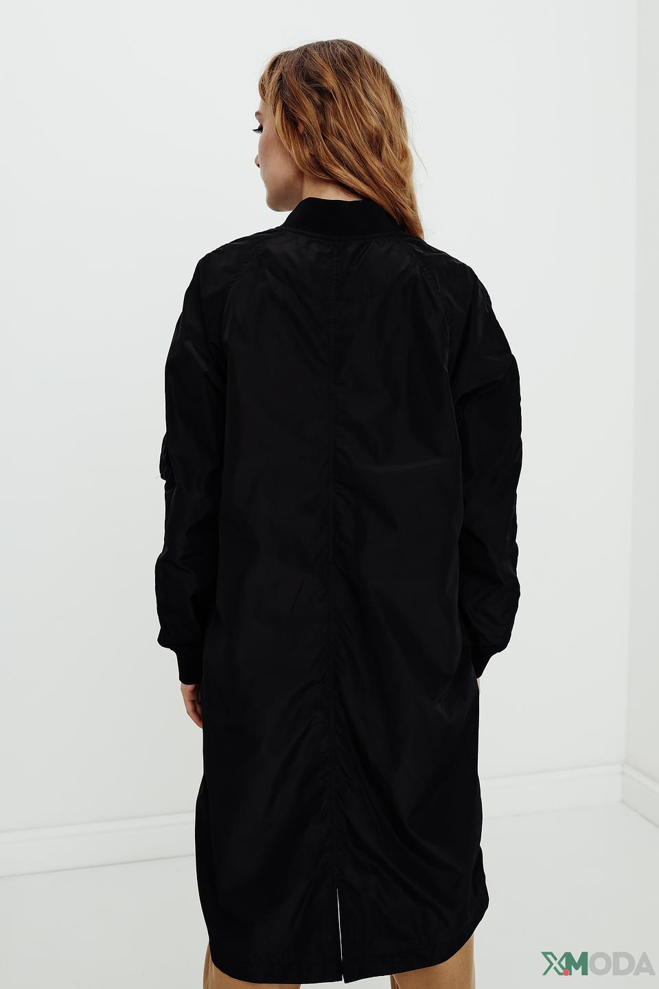 Куртка Beaumont черная длинная на молнии