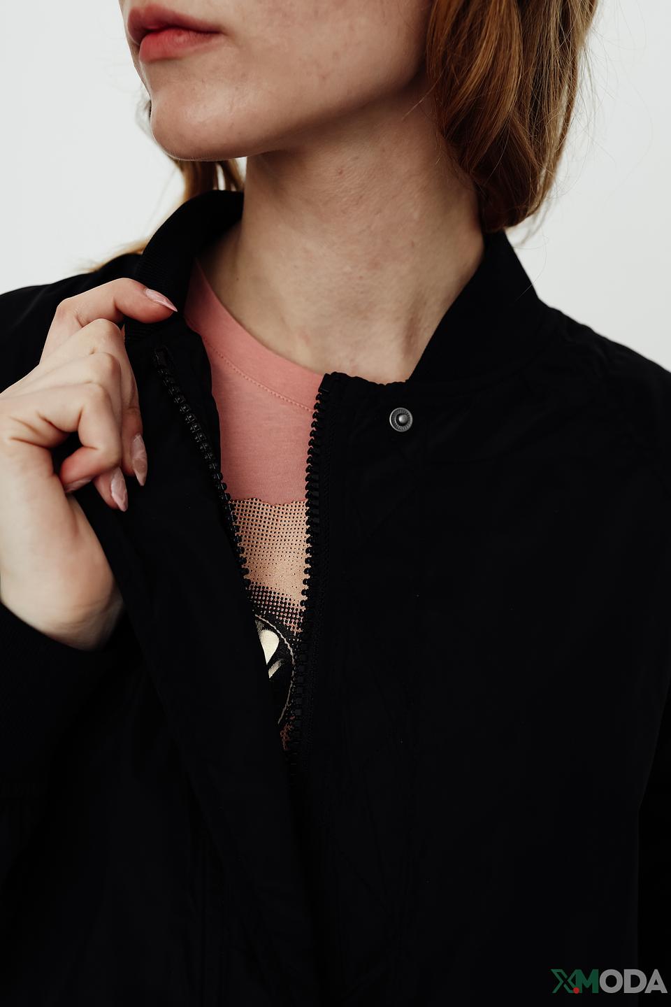 Куртка Beaumont черная длинная на молнии