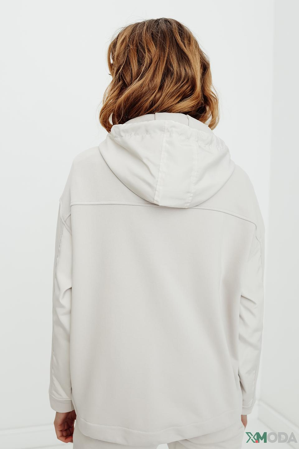 Толстовка Monari бежевая с карманами