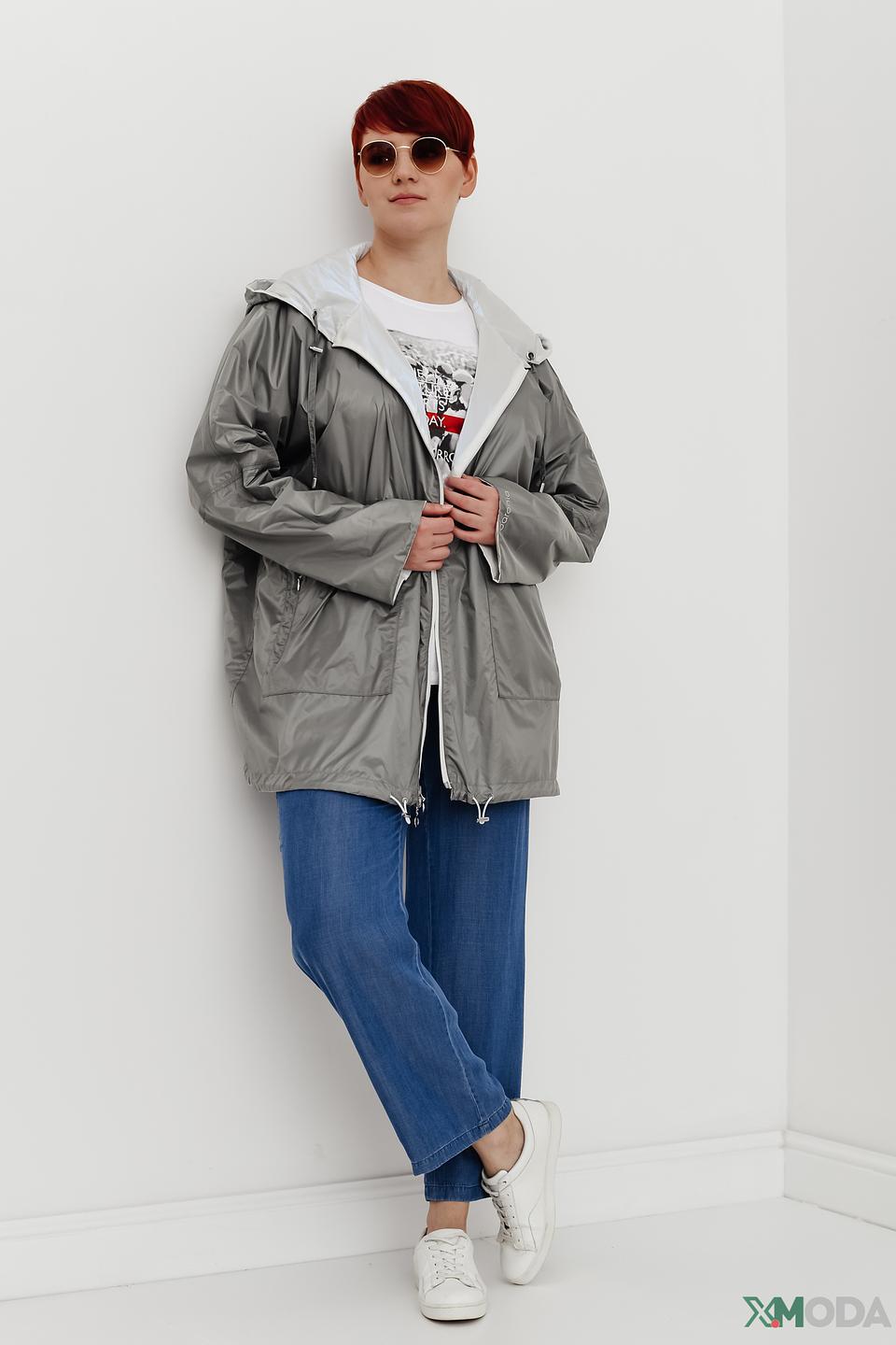 Куртка Baronia серая с капюшоном