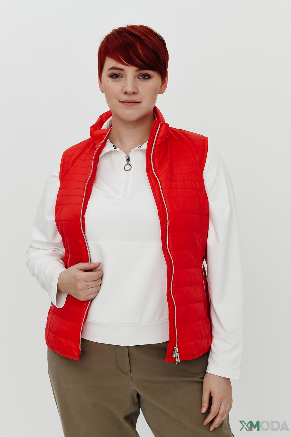 Жилет Frank Walder стеганый красный