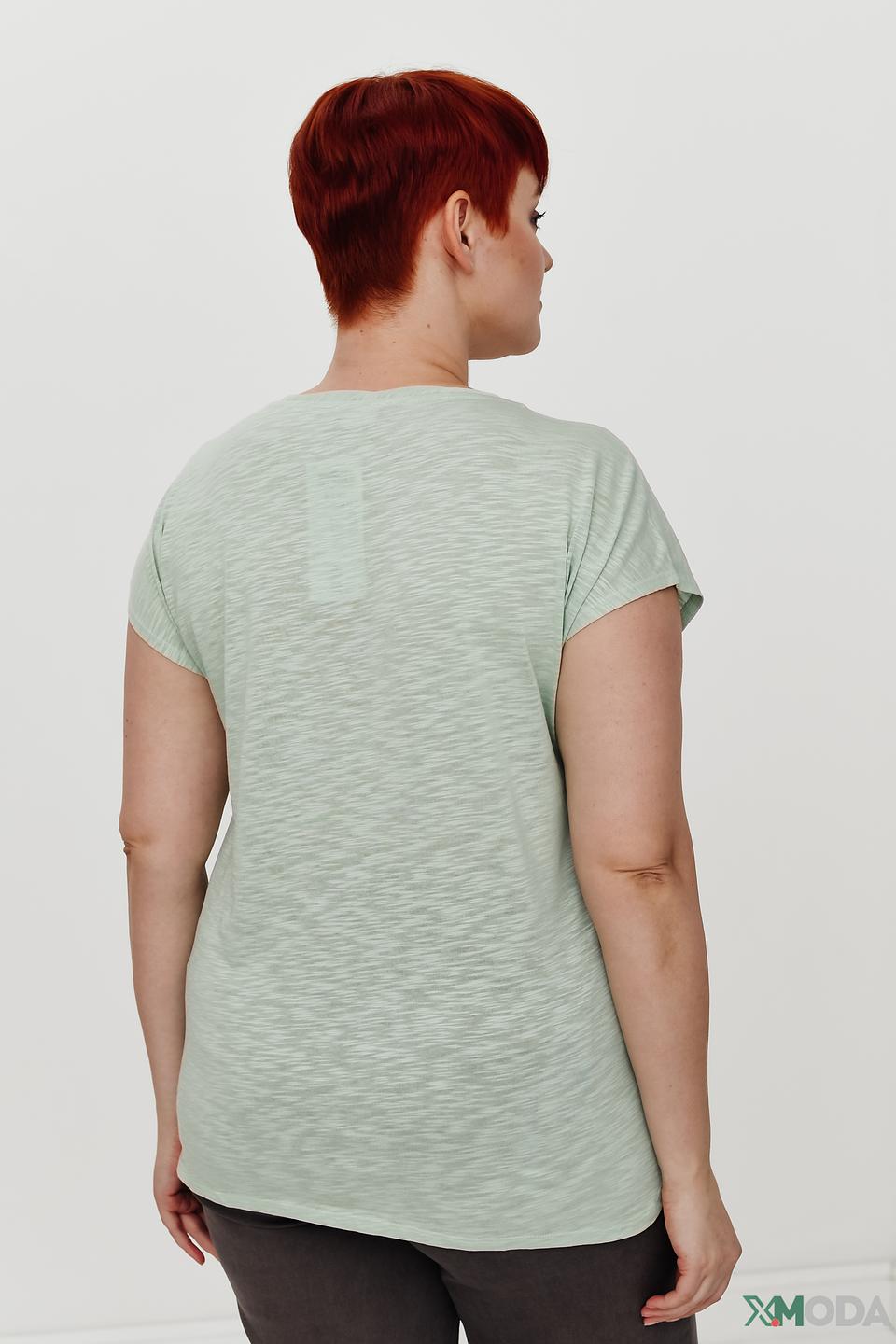 Футболка Via Appia с принтом мятная