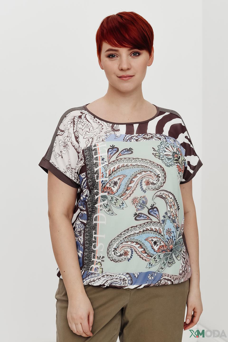 Блуза Via Appia с узором DUE