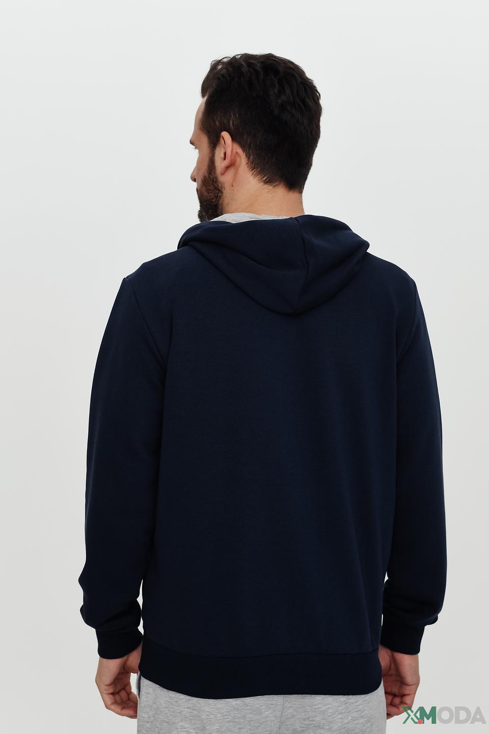 Кардиган Monte Carlo синий с капюшоном