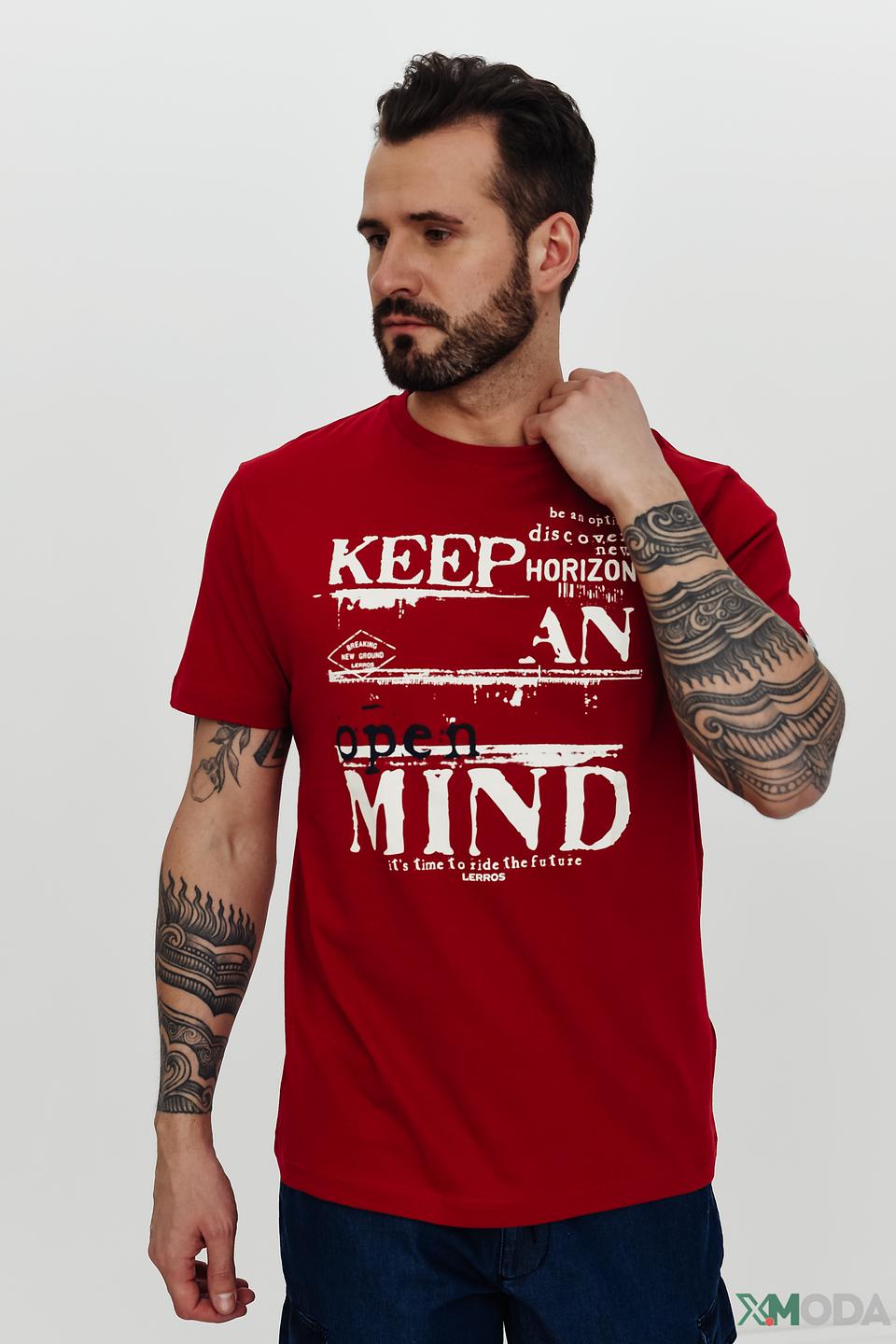 Футболка Lerros с принтом красный