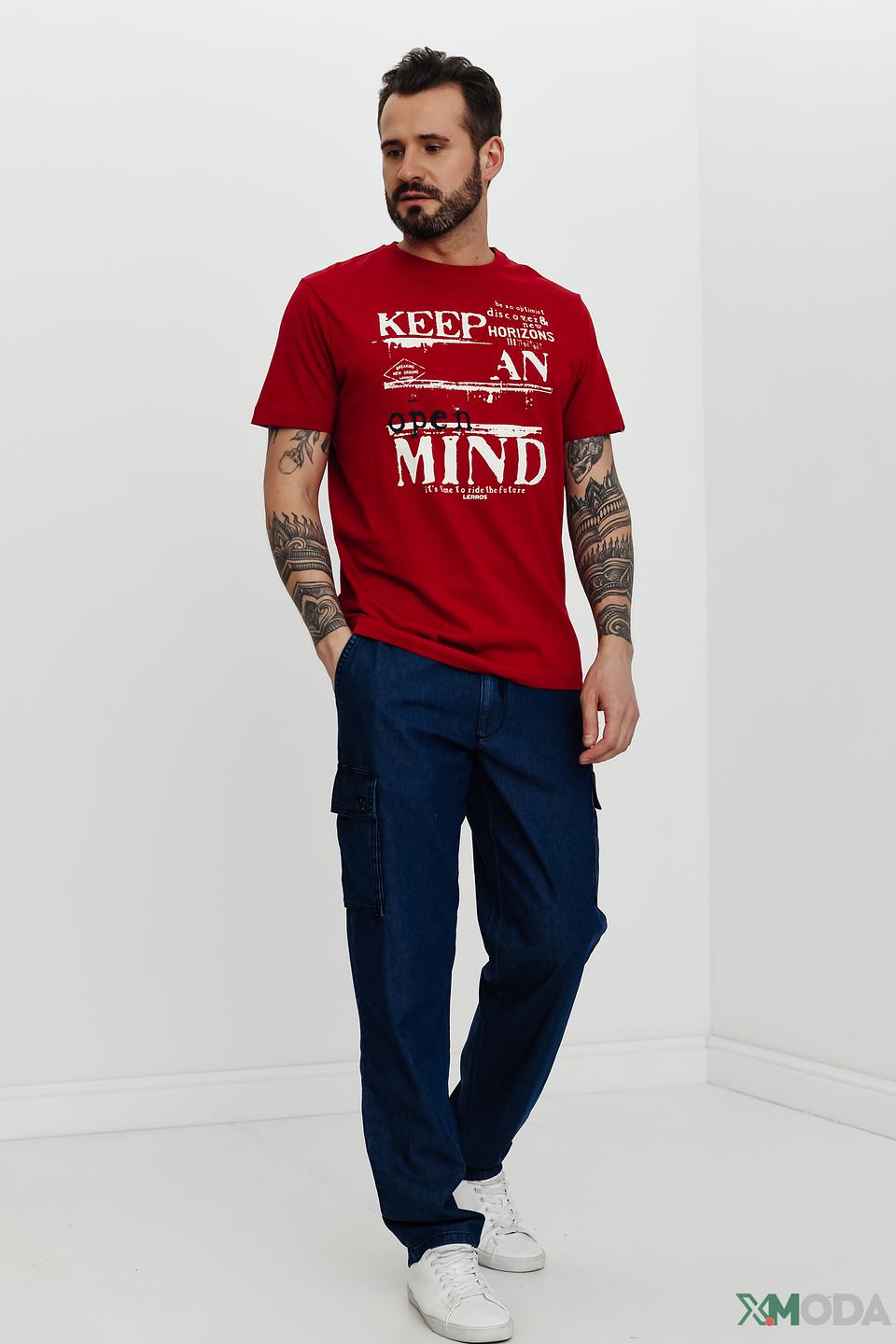 Футболка Lerros с принтом красный