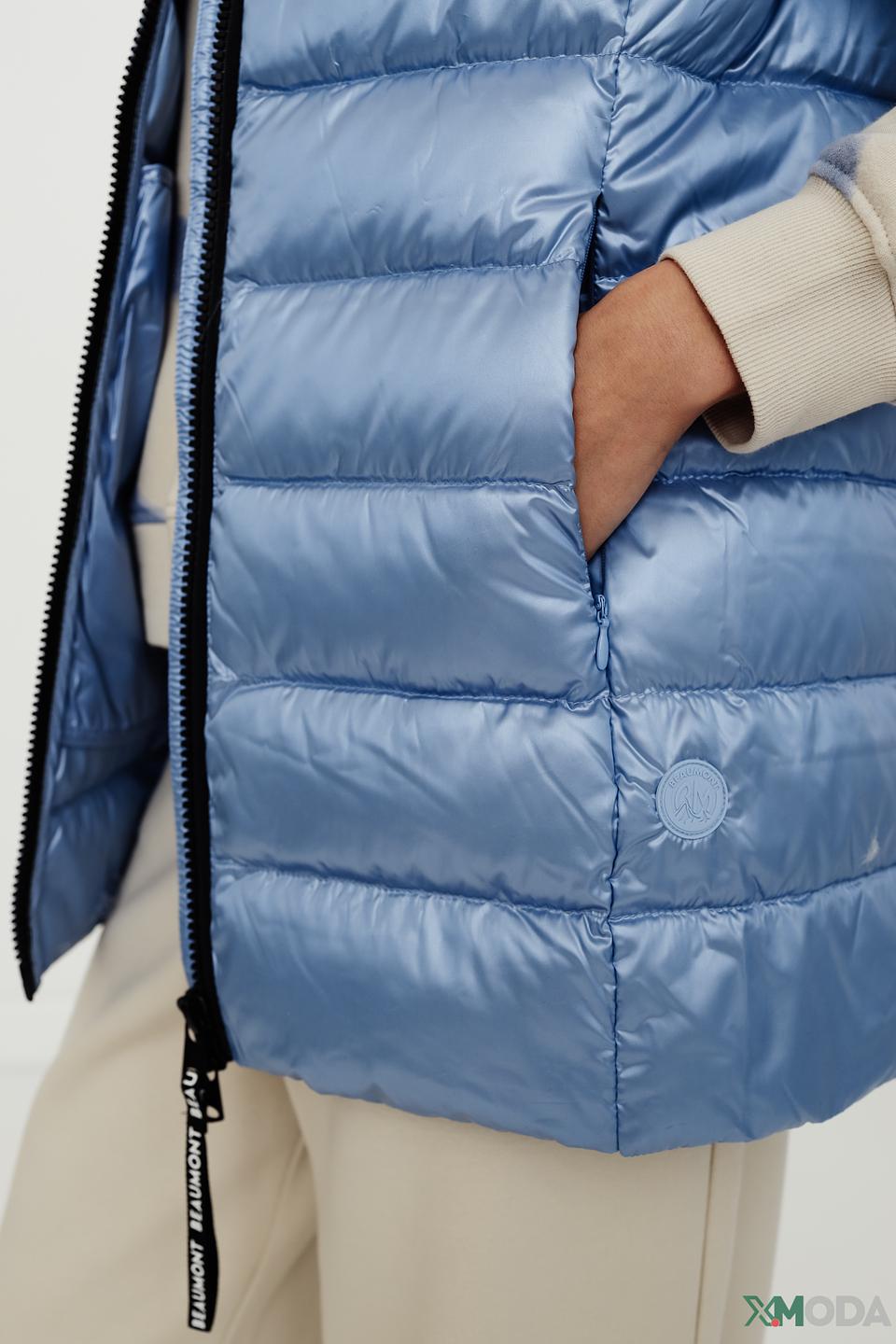 Жилет Beaumont стеганый голубой