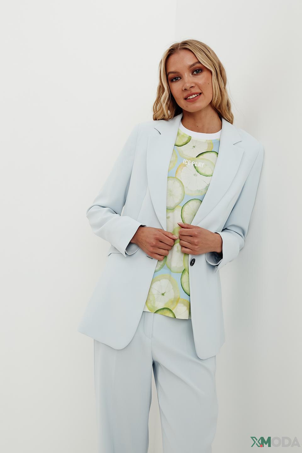 Жакет Taifun голубой приталенный