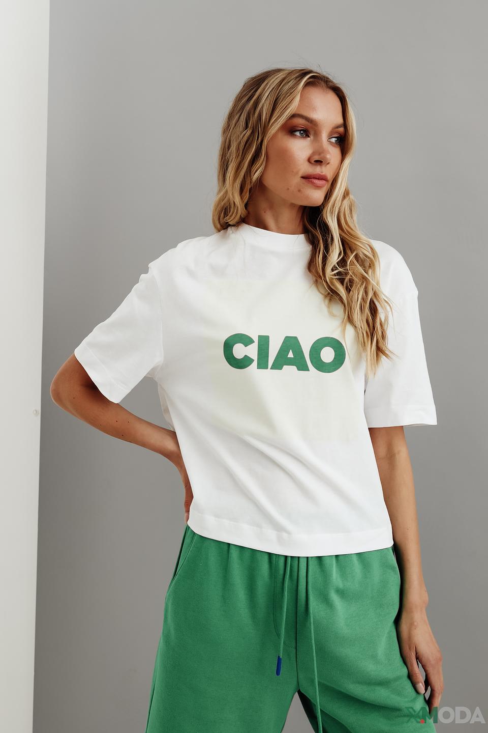 Футболка Rich and Royal с надписью "CIAO"