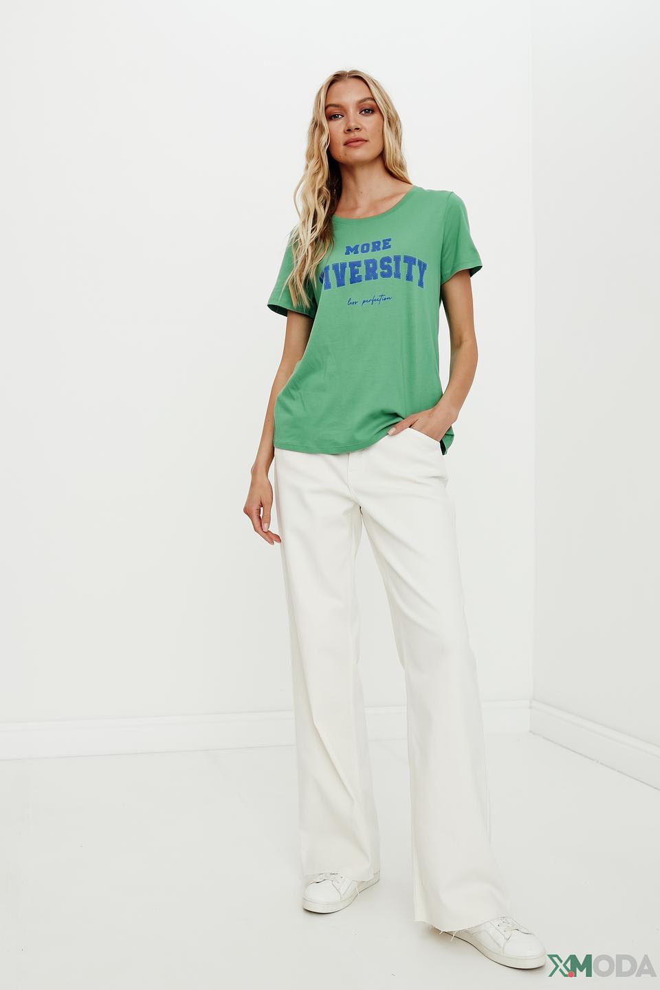 Футболка Oui с принтом зеленый