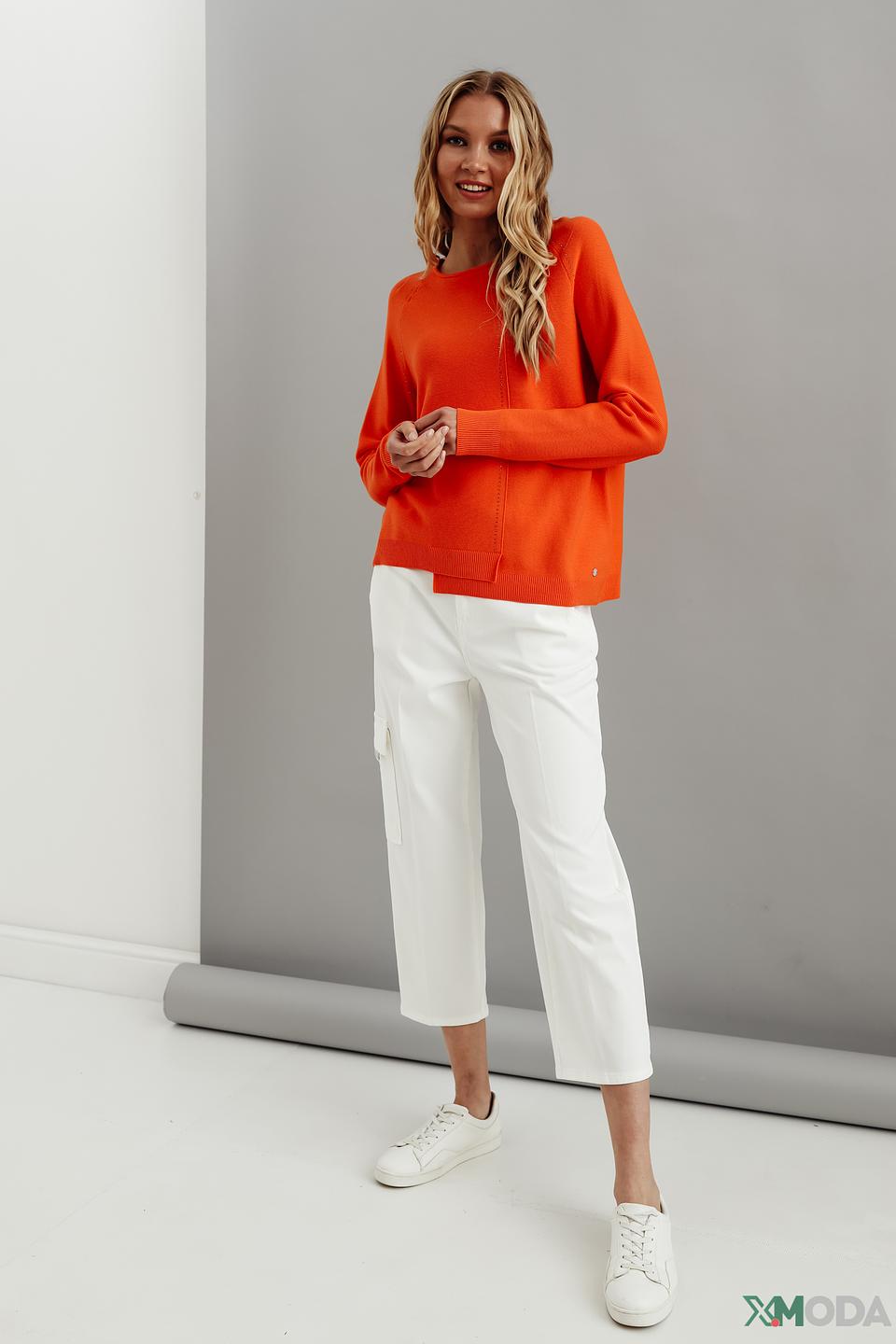 Джинсы Monari с поясом белые