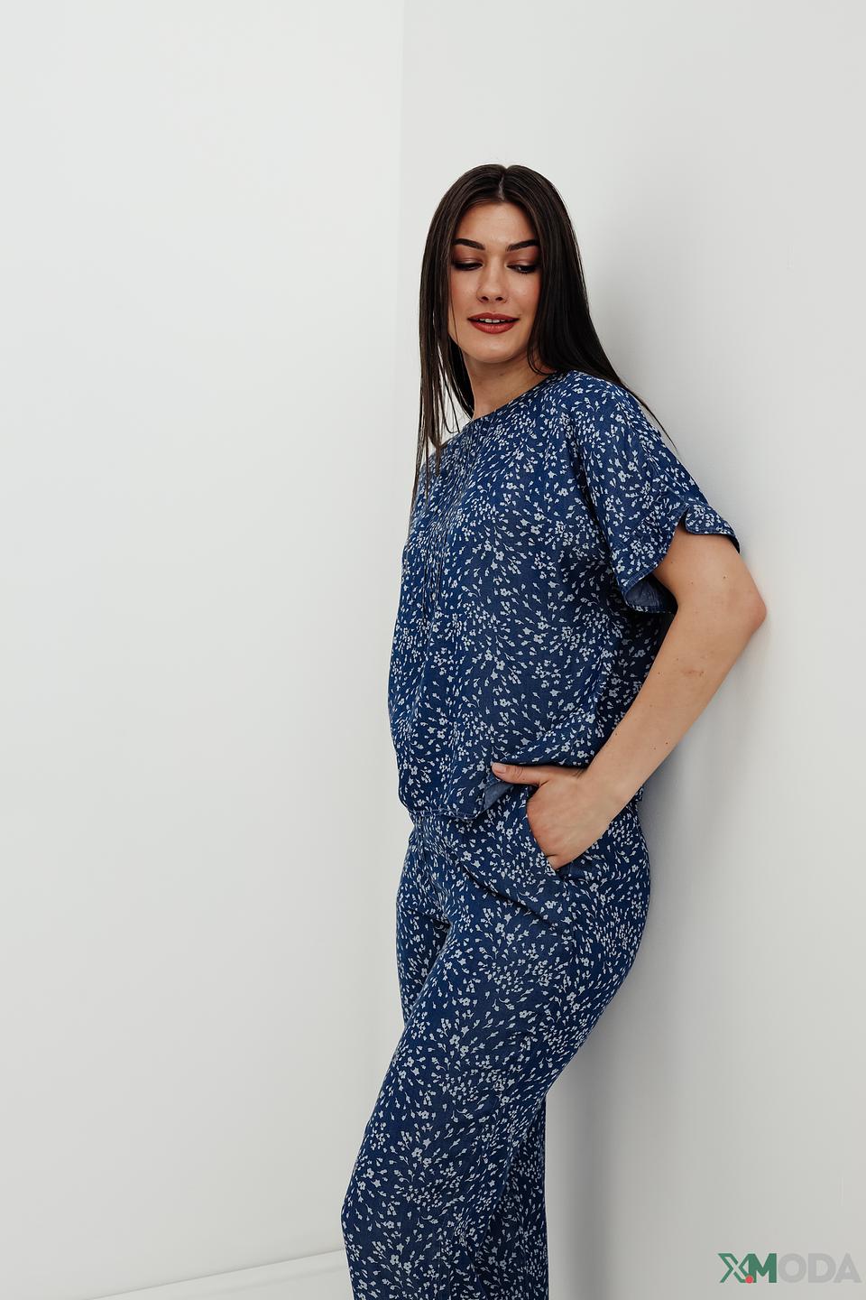 Блуза Pezzo с цветочным принтом