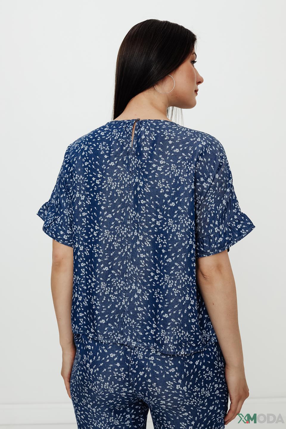 Блуза Pezzo с цветочным принтом