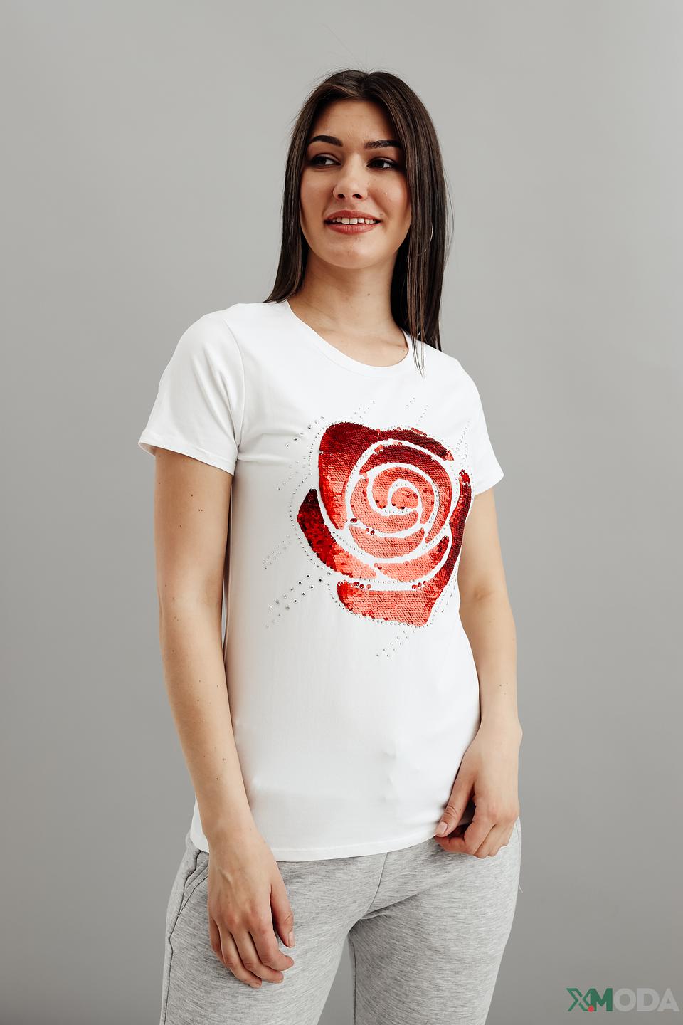 Футболка Pezzo с розой