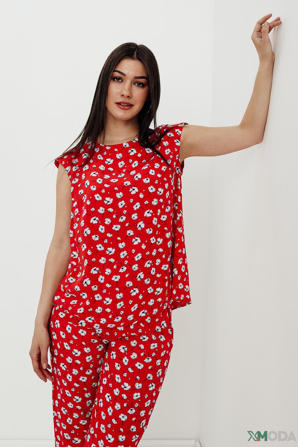 Блуза Pezzo с цветочным принтом