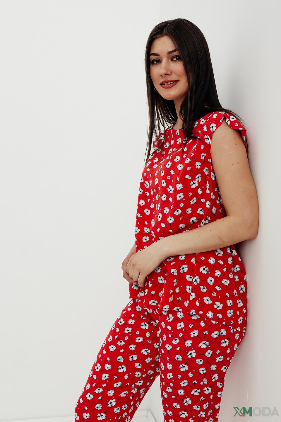 Блуза Pezzo с цветочным принтом