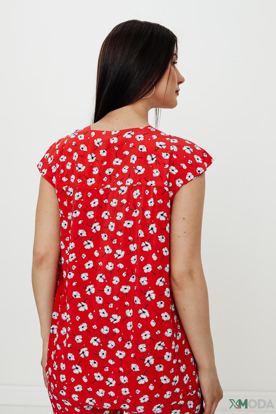 Блуза Pezzo с цветочным принтом