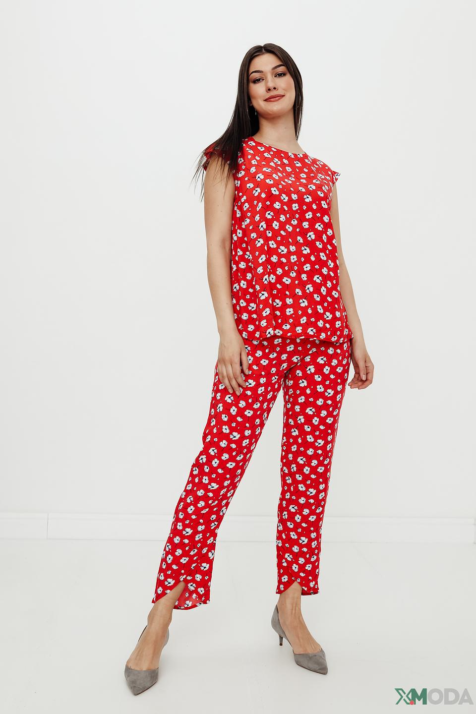 Брюки Pezzo с цветочным принтом