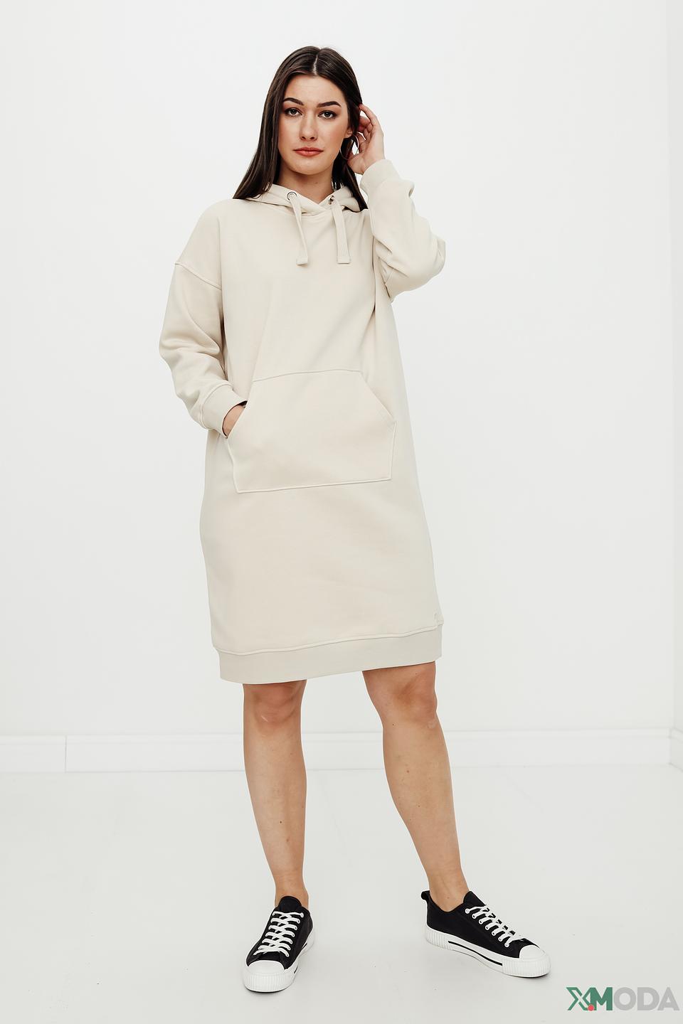 Платье Tom Tailor бежевое оверсайз