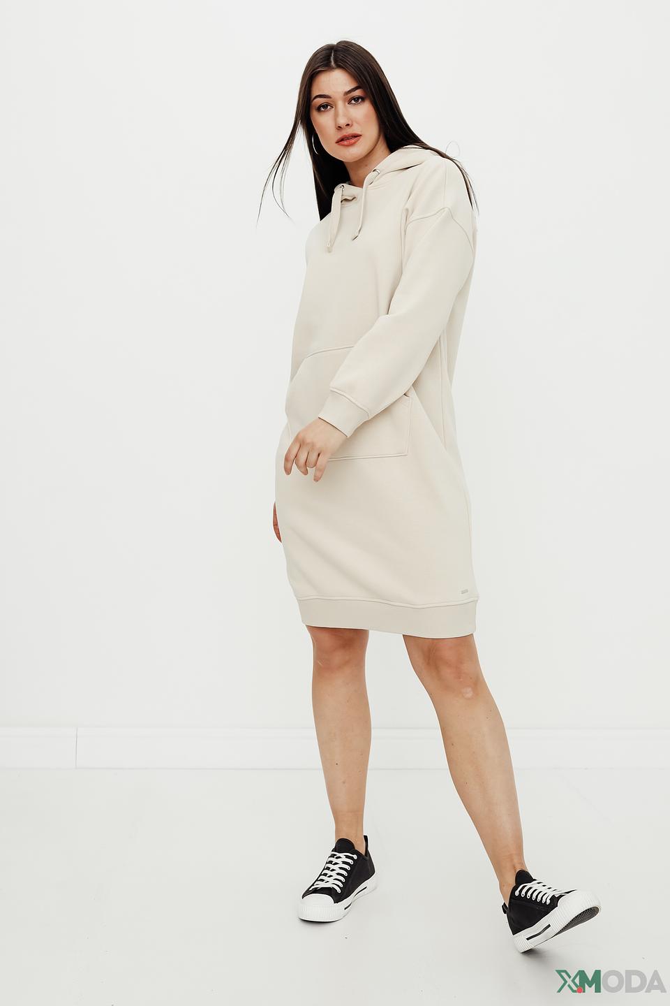 Платье Tom Tailor бежевое оверсайз