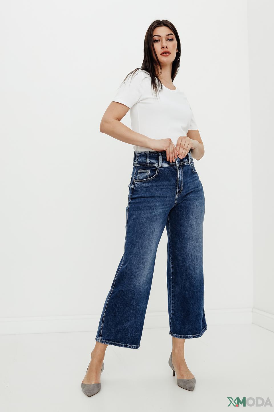 Джинсы MAC клеш тёмно-синие