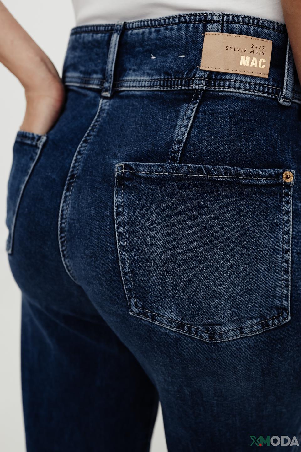Джинсы MAC клеш тёмно-синие