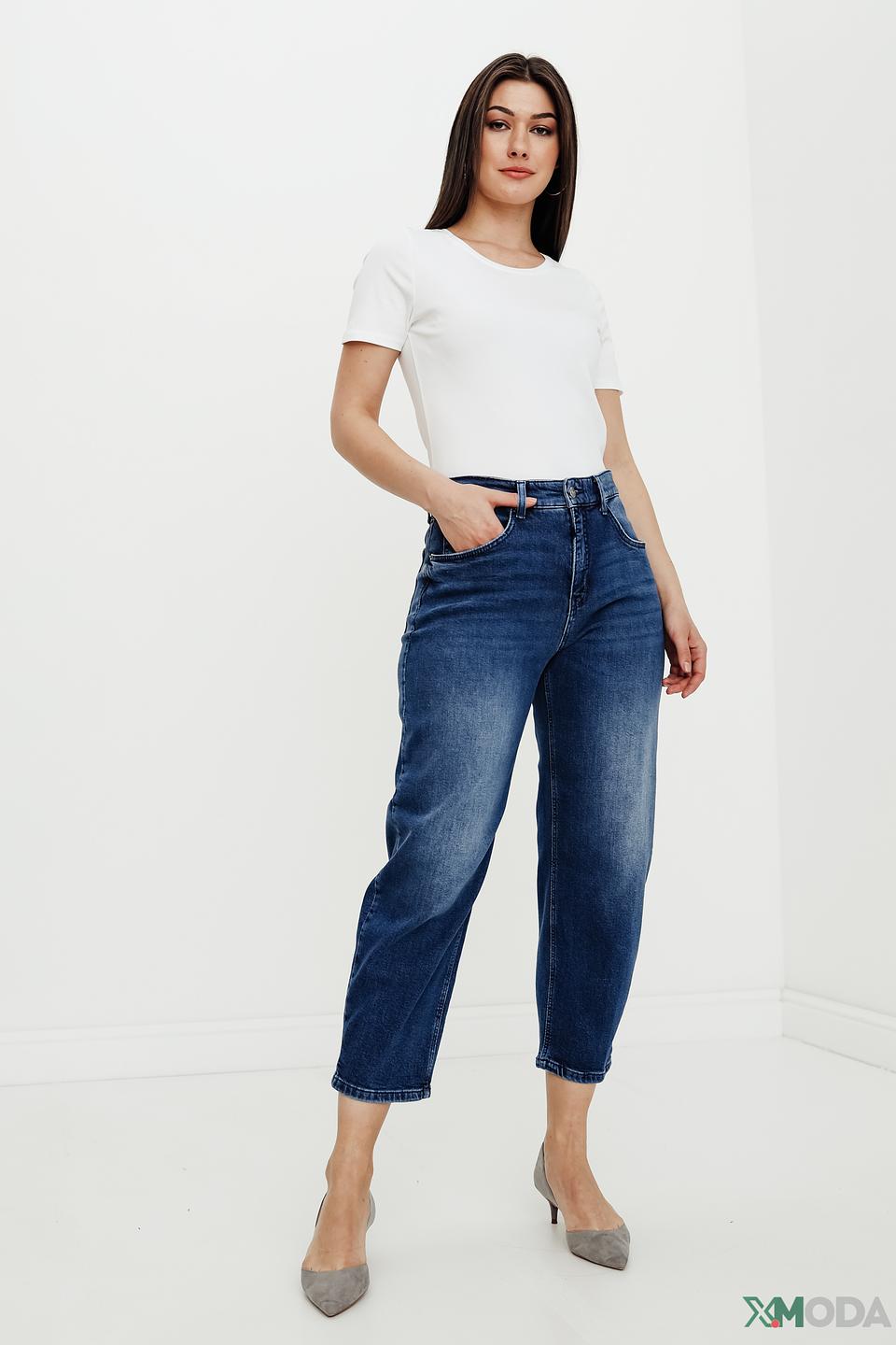 Джинсы MAC mom fit синие