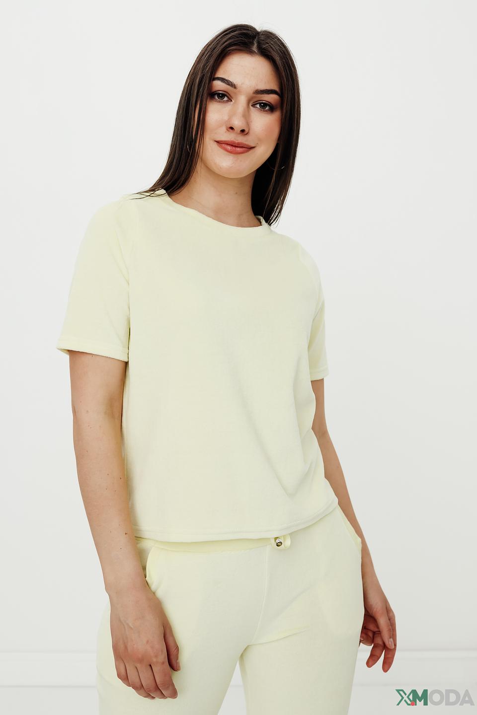 Футболка Pezzo женская светло-жёлтая