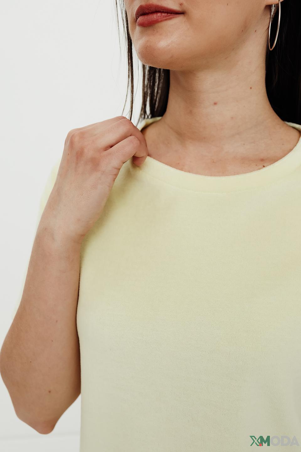 Футболка Pezzo женская светло-жёлтая