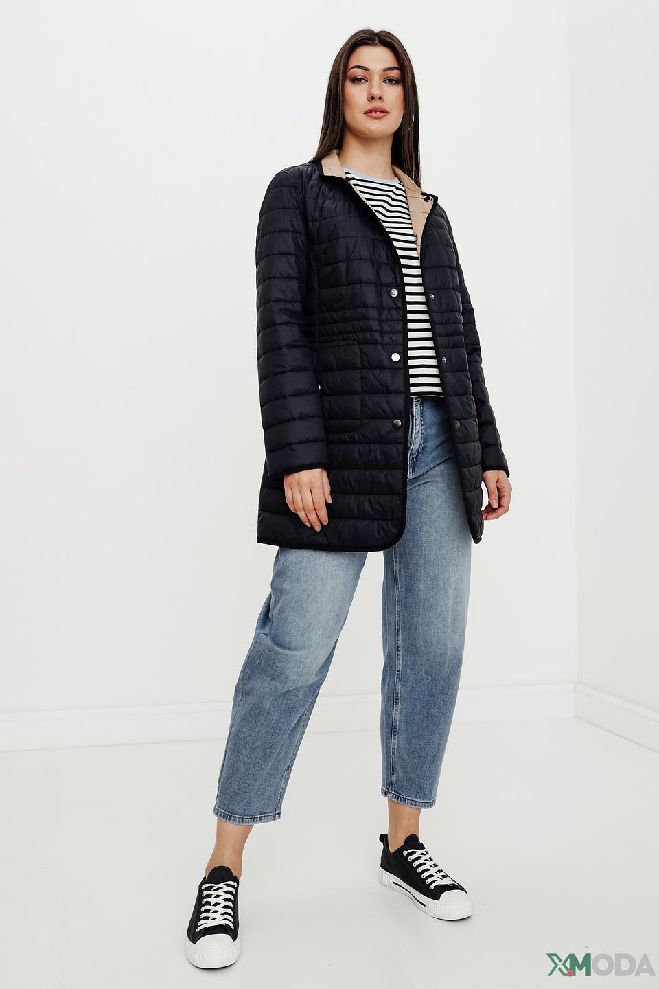 Пальто Heyer стеганое чёрное