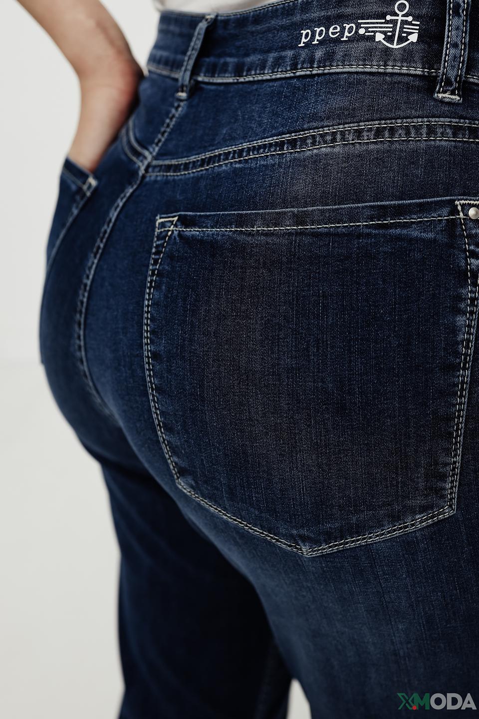 Джинсы Ppep. mom fit синие